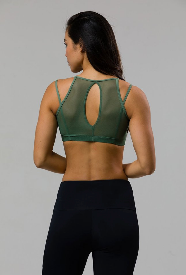 Image Title Onzie Mesh Bra - Sage